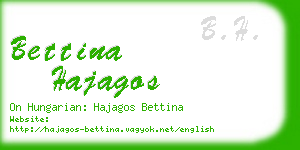 bettina hajagos business card